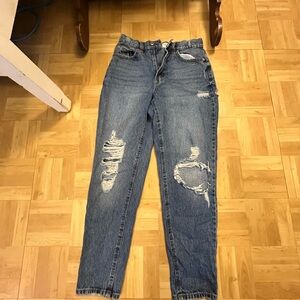 Ardene Blue Distressed Boyfriend Jeans